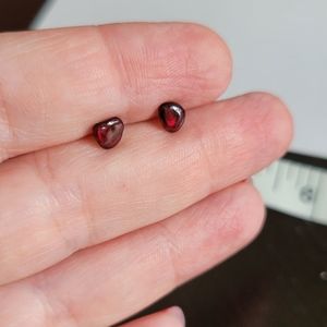 Natural Garnet Earrings